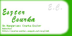 eszter csurka business card